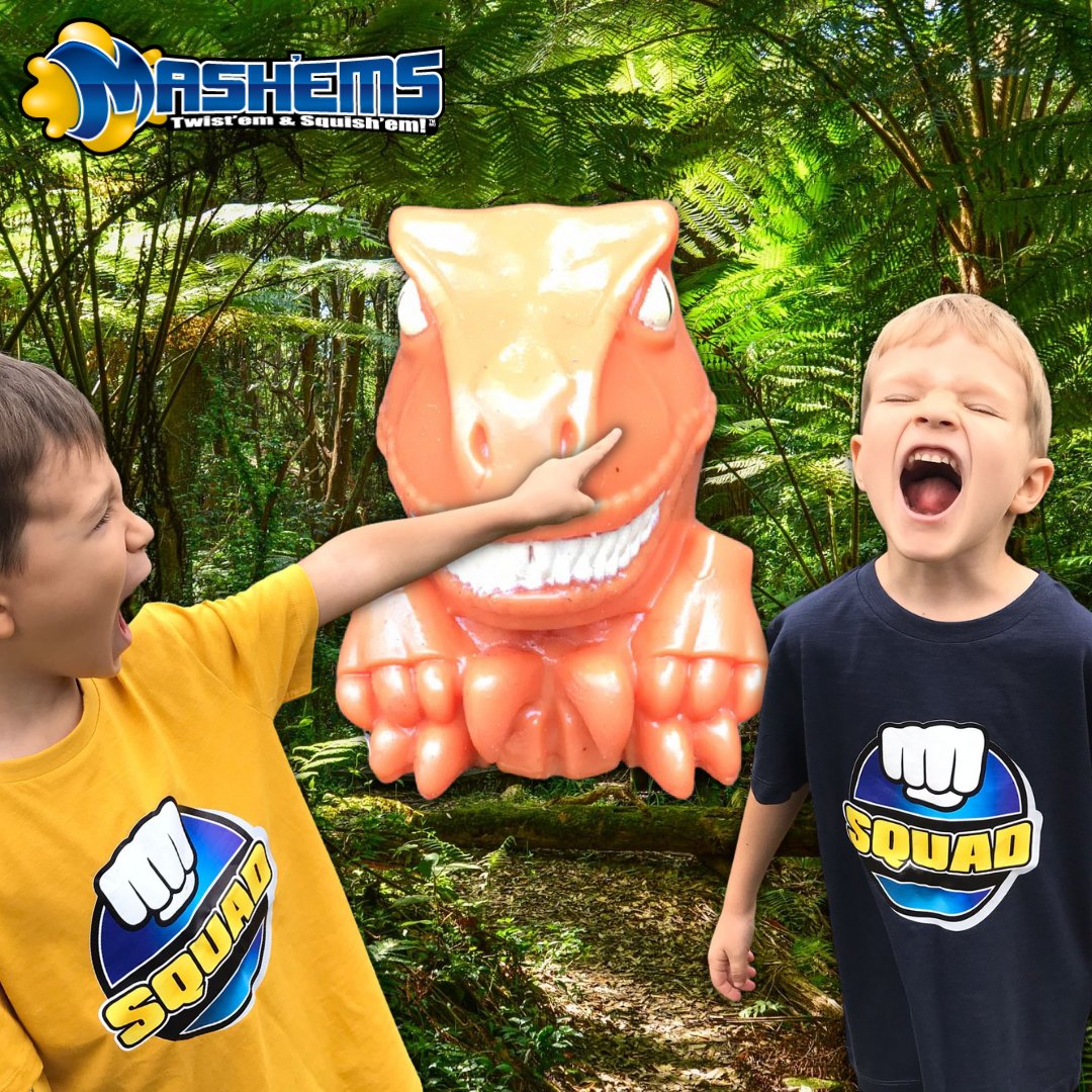 splatkidsTV's tweet photo. (AD) They're the squishiest, stretchiest toys ever and they are now in DINO form! We loved being part of the Mash'ems squad and hunting for the Jurassic World Mash'ems. 

#mashems #mashemssupersquad #mashemsuk #mashems #jurassicworldmashems #collectibles #dinotoys https://t.co/PDX59d2ftZ