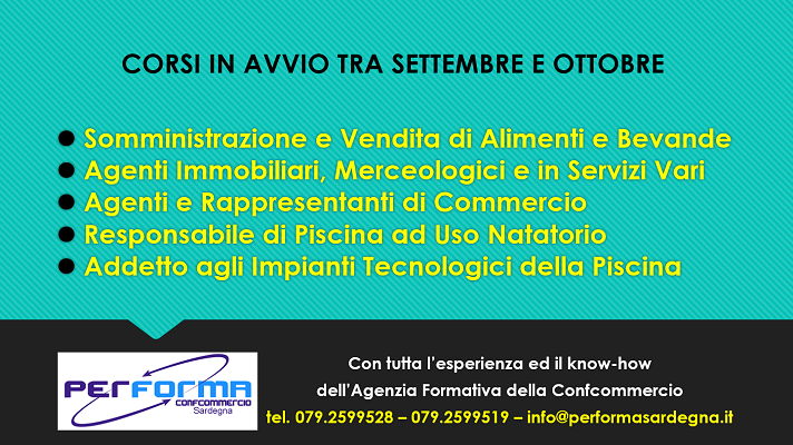 Performa2002's tweet image. Performa Sardegna, #Academy della #Confcommercio, può aiutarti ad acquisire i requisiti professionali per operare da protagonista nel mondo dell'impresa, del lavoro autonomo e non solo... performasardegna.it/eventi-e-news.…