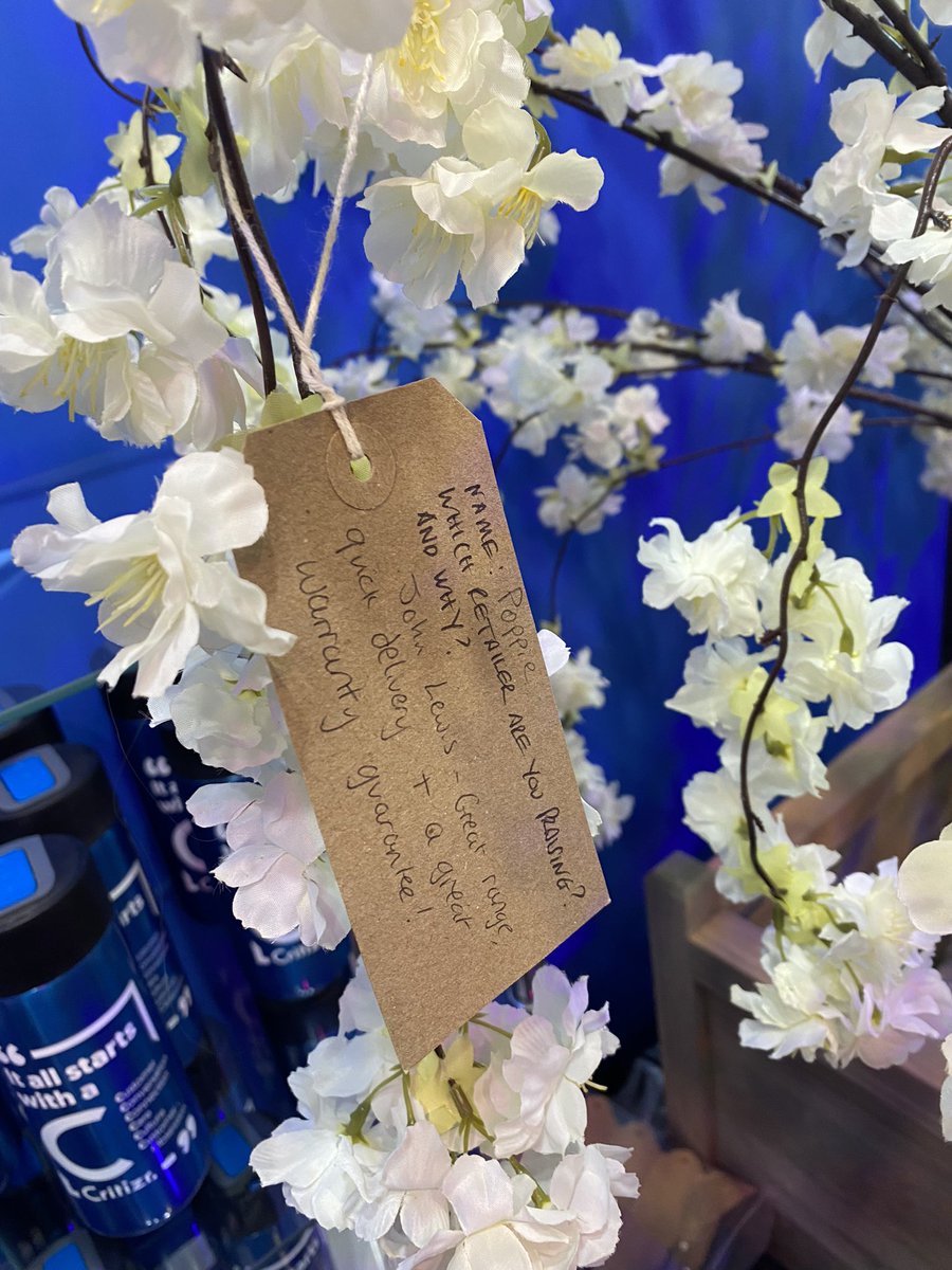 Have put my retailer appreciation on the #crititree at #RWL2021 <a href="/JohnLewisRetail/">John Lewis & Partners</a>