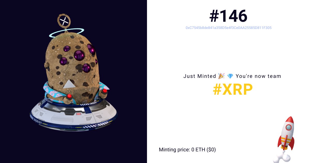 3DMartians's tweet photo. 🚀 #Martian #146 just minted! You're now team #XRP #XRPCrew 👽 https://t.co/TSAmNI8cQ2 https://t.co/zBz55DPsSL