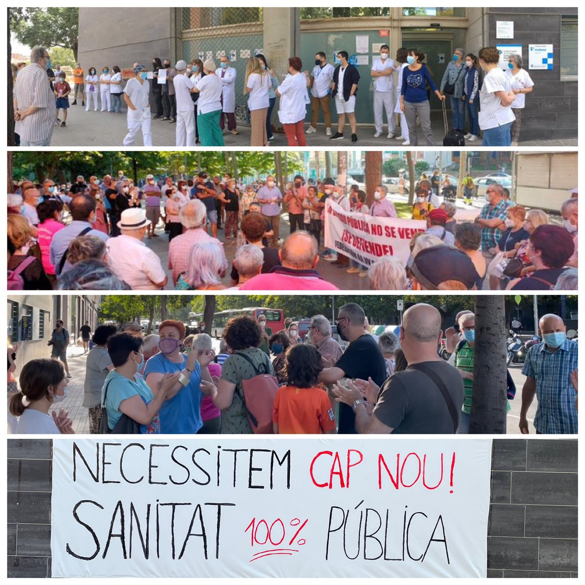 SalvemCAPSgr's tweet photo. Com es va aconseguir que els serveis de Pediatria i Ginecologia romanguessin en el #CapLaSagrera?
✅Per la mobilització i lluita veïnal
Com aconseguirem un #NouCap?
✅ Per la pressió i mobilització de veïns, treballadors sanitaris i @avvlasagrera
🟣La Lluita, l'únic camí https://t.co/fBg25maLKM