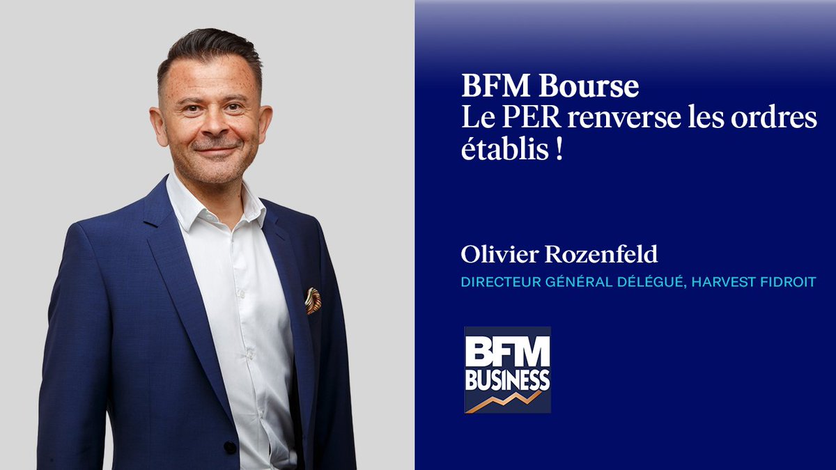 fidroit's tweet image. Retrouvez ce mercredi, à partir de 15h45, @ORozenfeld et @GuillSommerer sur @bfmbusiness  !

➡ Le PER renverse les ordres établis !

#fidroit #bfmbusiness #per