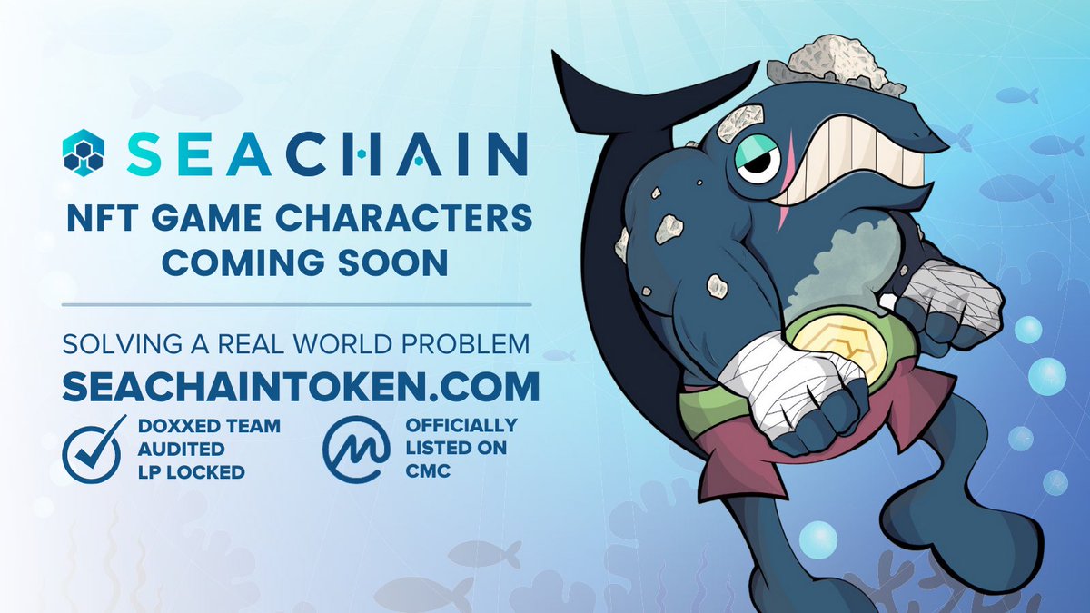 Are you ready to #PlayToEarn? Well we’ve got some good news! 
We’re developing a game featuring our own series of marine #NFT characters!

🌊 bit.ly/SeaChainToken

#DeFi #BNB #BlockChain #SeaChain #NFTGames