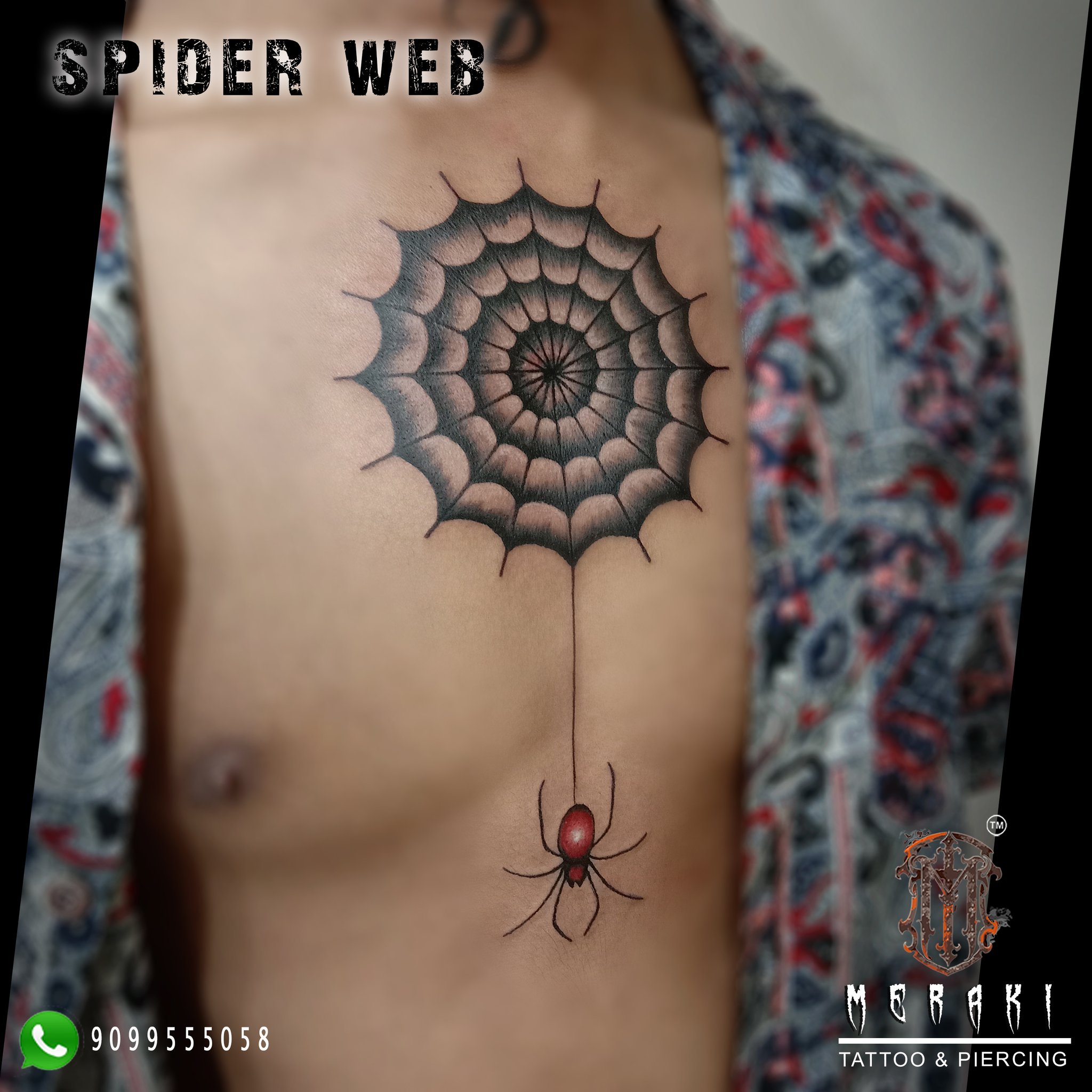 Web Chest Tattoos