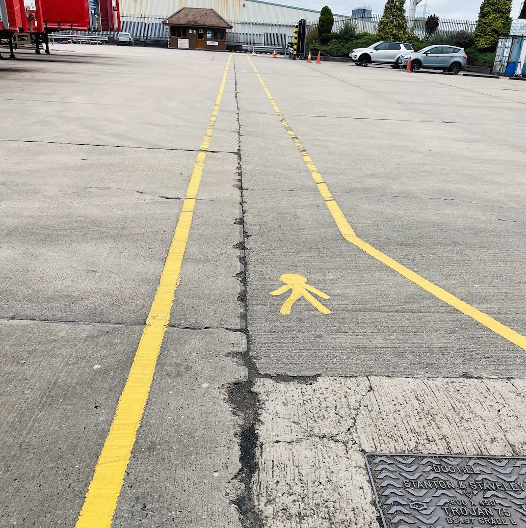 TranscentralUk's tweet image. At #Transcentral we take our health &amp;amp; safety responsibilities very seriously. Operating a busy logistics operation we need to make sure the warehouse and transport depot is a safe place for all of our employees and visitors. This week we've just had the safety lines re-painted.