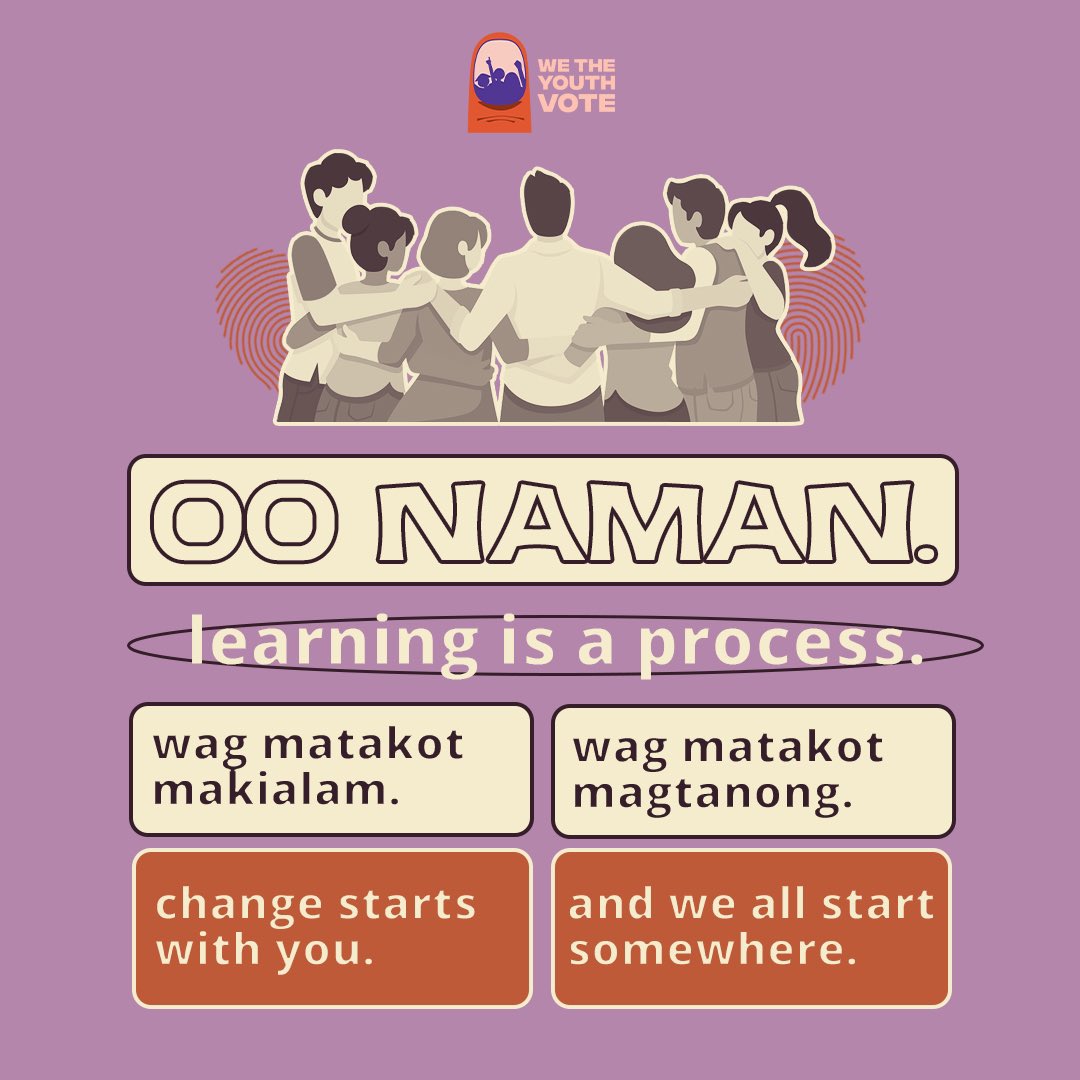 🇵🇭 Hindi pa sure sa iboboto? Bumoto para sa bayan! 🇵🇭 Marami pang oras para kilalanin ang mga tatakbo sa 2022. Ang mahalaga, kasama ka sa pagdesisyon ng kinabukasan nating lahat. Sa iyo nagsisimula ang pagbabago. 💪🏻🎉✨ Register to vote na! #40MStrong #MasMaramiTayo