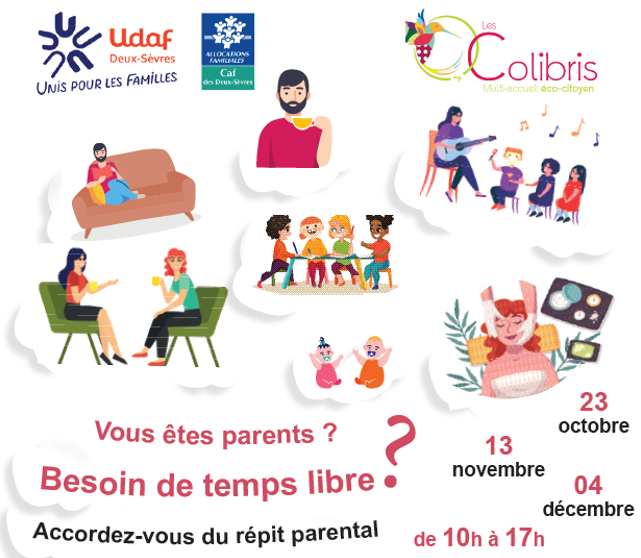 UdafDeuxSevres's tweet photo. Vous êtes parents d’un  ou plusieurs enfant(s) ? Vous ressentez le besoin de prendre du temps pour vous, pour souffler ? Une solution existe : le répit parental. https://t.co/iMwM6QjWfn #parentépuisé #soutien #enfants https://t.co/OeyNzXwJ93