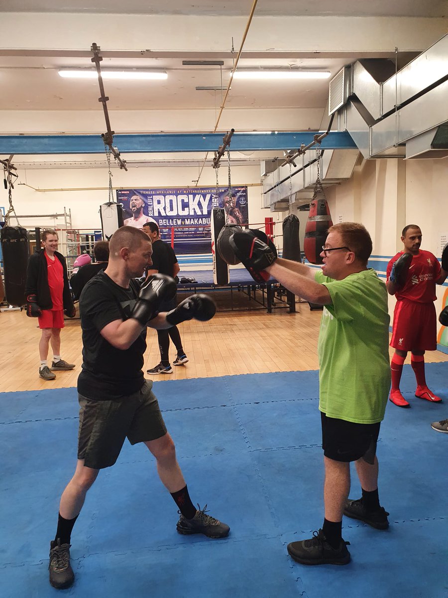 TheNewBelve's tweet photo. @mencap_charity We hold this class every Friday Morning at 10 am ...it involves fitness and fun and many laughs with Courtney Fry 🥊🥊🥊 https://t.co/lsDKyfh9Mp