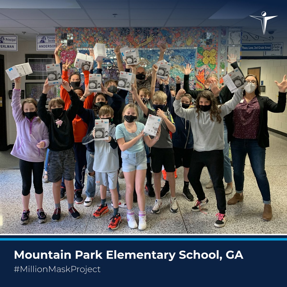DornierMedTech's tweet photo. Proud to support the safe reopening of schools in the U.S. with our #MillionMaskProject!
We’ve donated >12,000 masks to schools across the country, incl Mountain Park Elementary School, GA; Batesville High School, IN; Newark High School, DE; & The Village School of Naples, FL! https://t.co/N5ANB2dt4u