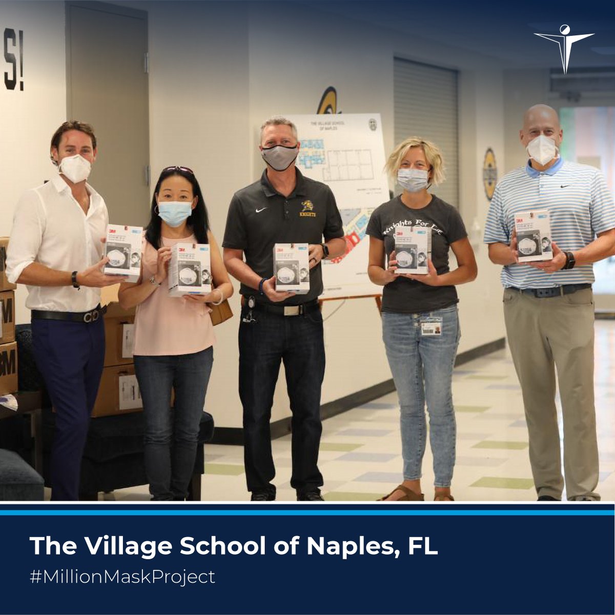 DornierMedTech's tweet photo. Proud to support the safe reopening of schools in the U.S. with our #MillionMaskProject!
We’ve donated >12,000 masks to schools across the country, incl Mountain Park Elementary School, GA; Batesville High School, IN; Newark High School, DE; & The Village School of Naples, FL! https://t.co/N5ANB2dt4u