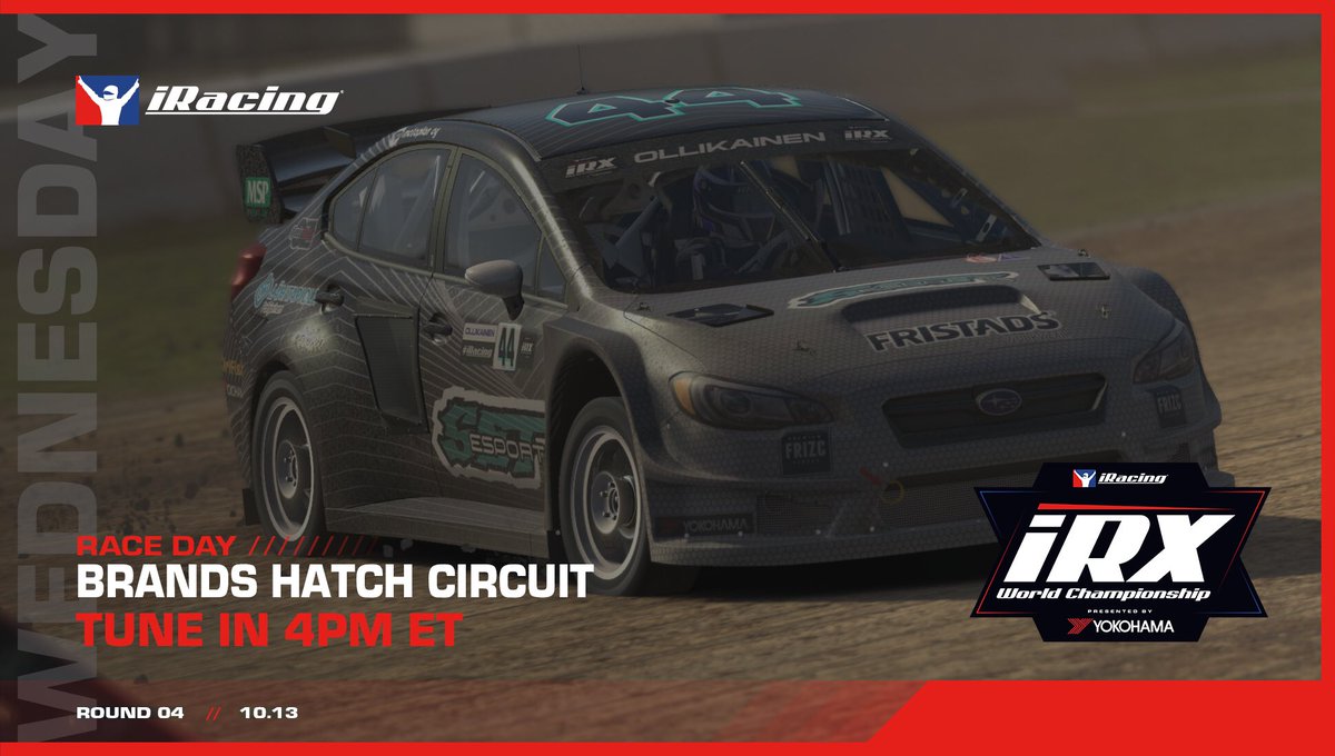 Ready for the 4th round of <a href="/iRacing/">iRacing</a> RX World Championship at Brands Hatch🇬🇧

Pace and consistency is looking ok, so looking for another good result!