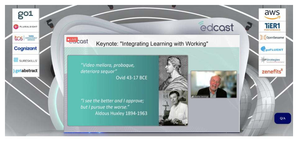 bdeka's tweet photo. Great start to Day 2 - 7th annual @EdCast  conference. Amazing keynote from @charlesjennings  on integrating learning with working

Join Us at https://t.co/ZeJIiiwzSu https://t.co/a5zd3APq8C