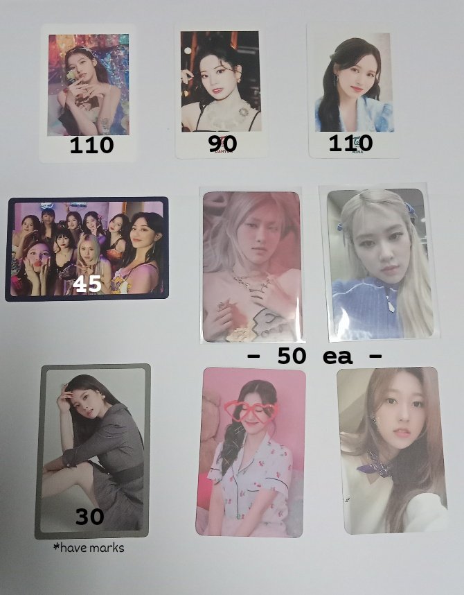 kdyeecart's tweet photo. wts • lfb • ph • onhand • help rt!
    ┊ ʚ #yeesells ɞ

𓂋 prices on pic!
𓂋 all clean except Dahyun pob
⌒ read carrd first; https://t.co/ReL5VaQ0JH
⌗ rfs: need funds >< 

t. wts lfb treasure twice blackpink loona pc photocard ph https://t.co/RLtOTScipO