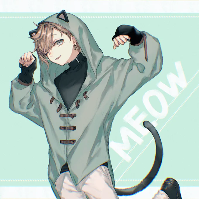 🐈‍⬛
#叶新衣装 #かな絵 
