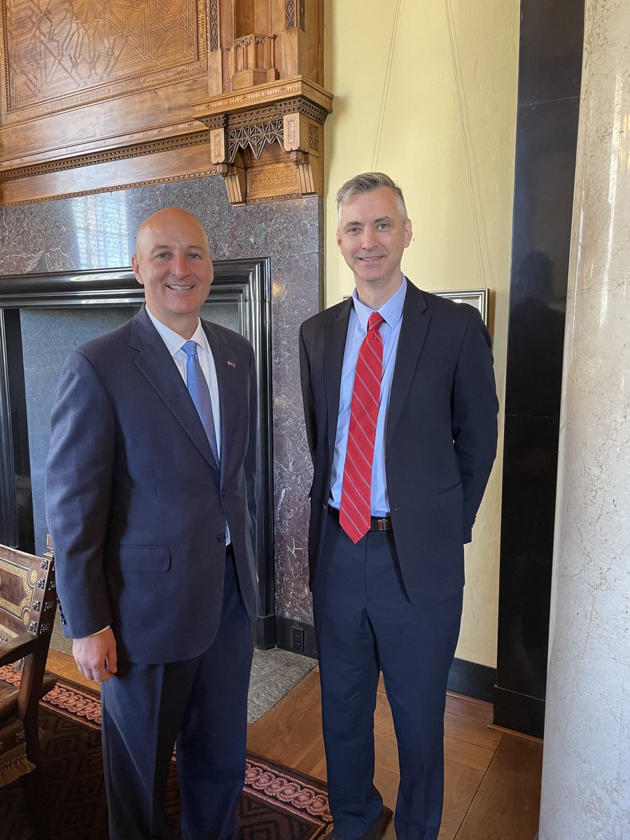 Bernard Bull (@bernardbull) on Twitter photo I just enjoyed a good conversation with @GovRicketts. We talked about eduction, the Nebraska workforce, Nebraskan values, religious liberty and Christian education, & how <a href="/CUNE/">Concordia University, Nebraska</a> is well positioned to graduate students of faith, character, & engaged citizenship. I just enjoyed a good conversation with @GovRicketts. We talked about eduction, the Nebraska workforce, Nebraskan values, religious liberty and Christian education, & how <a href="/CUNE/">Concordia University, Nebraska</a> is well positioned to graduate students of faith, character, & engaged citizenship.