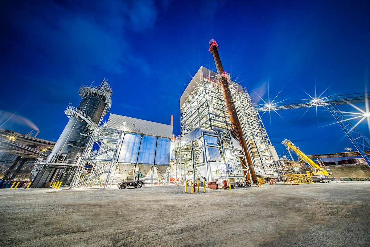 kiewit's tweet photo. Kiewit subsidiary TIC completed the Naheola Mill Biomass Facility Project in 2019. It replaced existing coal-fired generation units with biomass-fueled units, yielding higher efficiency and lower emissions to ensure compliance with new environmental regulations. https://t.co/ErZ6g1Hi5q