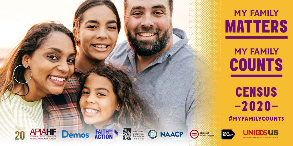 NAACP's tweet photo. The #Census2020 data reflects what we already know looking at our schools, workplaces, friends, families, and communities: America is more racially diverse than ever, and that diversity is a strength. #MyFamilyCounts #Census2020 https://t.co/Rg0LfqrEqc