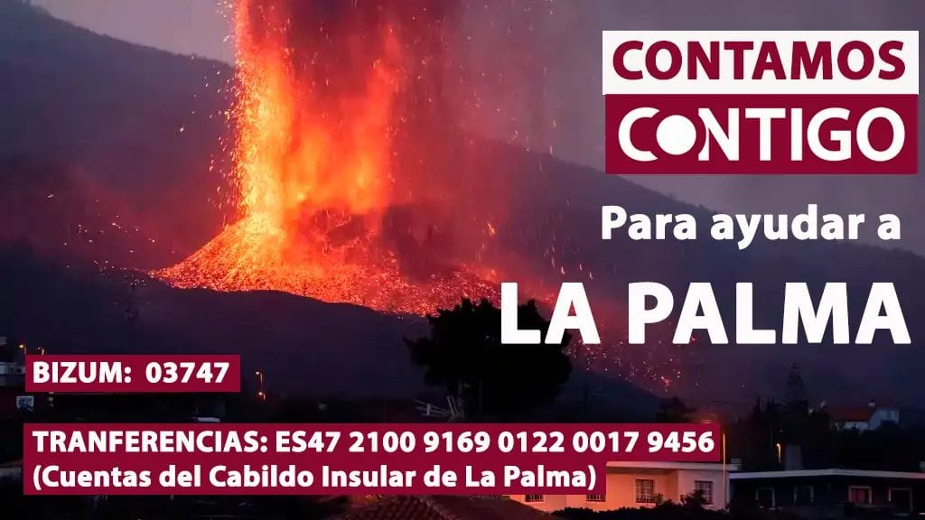 CbmSra's tweet photo. ¿TE GUSTARÍA AYUDAR A LAS FAMILIAS PERJUDICADAS POR EL VOLCÁN DE LA PALMA? ¿Y COMUNICARTE CON ELLOS?

¡Podemos hacerlo! https://t.co/YEeYz6wtez