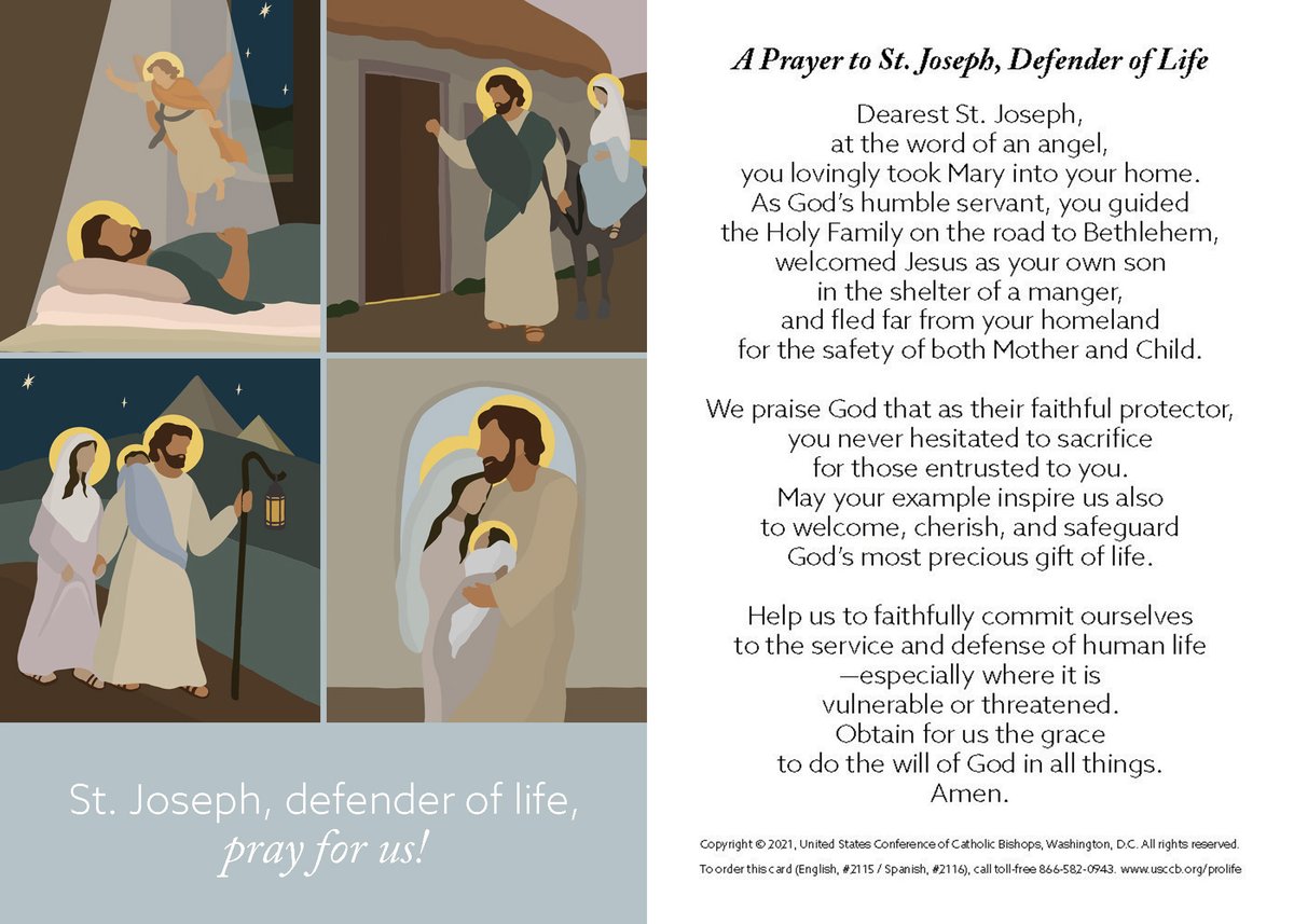 RichmondDiocese's tweet photo. During Respect Life Month, we pray to St. Joseph, defender of life, to help us commit ourselves fully to defending the lives of the most vulnerable. 
#RespectLife https://t.co/75gkyiXaps
