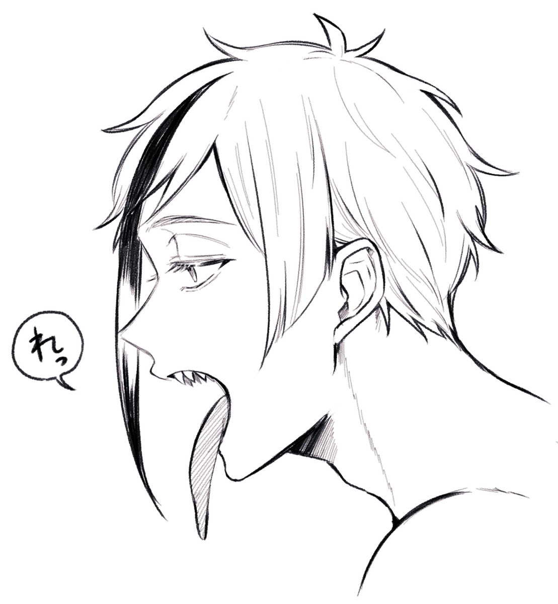 舌長フくんが大好きなので次の本では👅出しシーン沢山描く予定 