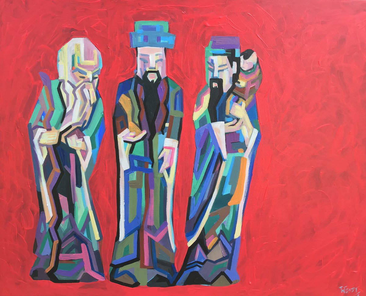 Last Exhibition in Chinatown, Bangkok   Acrylic on canvas