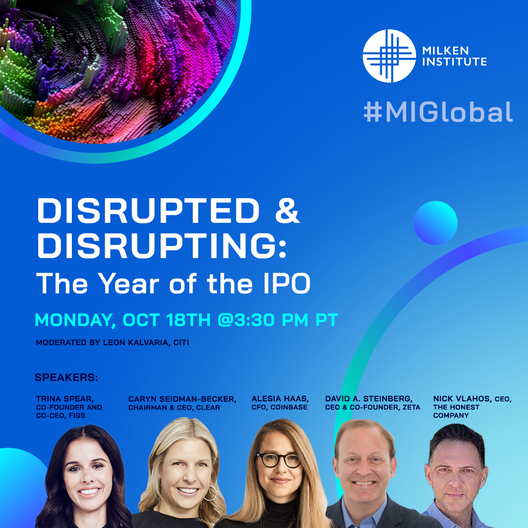 Zeta (@zetaglobal) on Twitter photo The unprecedented IPO market in 2021 was led by corporate leaders who understand the secrets to surviving and succeeding in a post-crises business world. Join our Zeta CEO <a href="/dsteinberg10000/">David A Steinberg</a> at the <a href="/MilkenInstitute/">Milken Institute</a> Conference this Monday 10/18 @ 3:30pm PT to learn more. #MIGlobal The unprecedented IPO market in 2021 was led by corporate leaders who understand the secrets to surviving and succeeding in a post-crises business world. Join our Zeta CEO <a href="/dsteinberg10000/">David A Steinberg</a> at the <a href="/MilkenInstitute/">Milken Institute</a> Conference this Monday 10/18 @ 3:30pm PT to learn more. #MIGlobal