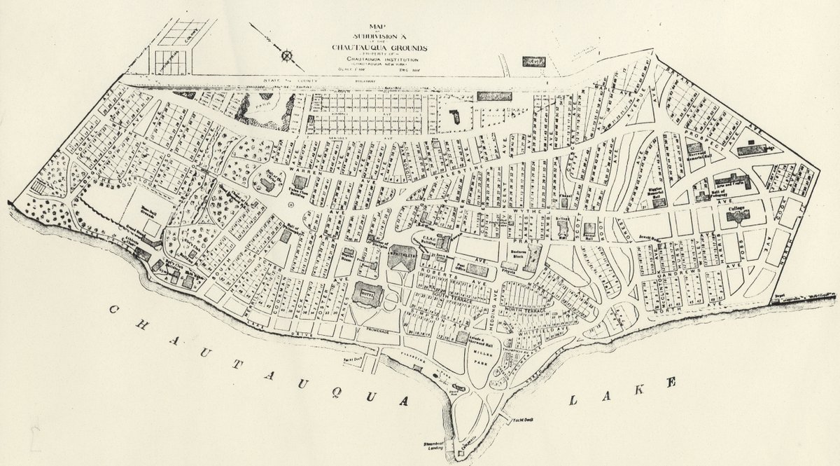 chqarchives's tweet photo. Map of Subdivision "A" of the #Chautauqua Grounds, Property of @chq, 1915.

#CHQmaps #MapMonday https://t.co/kUSLDDvkLh