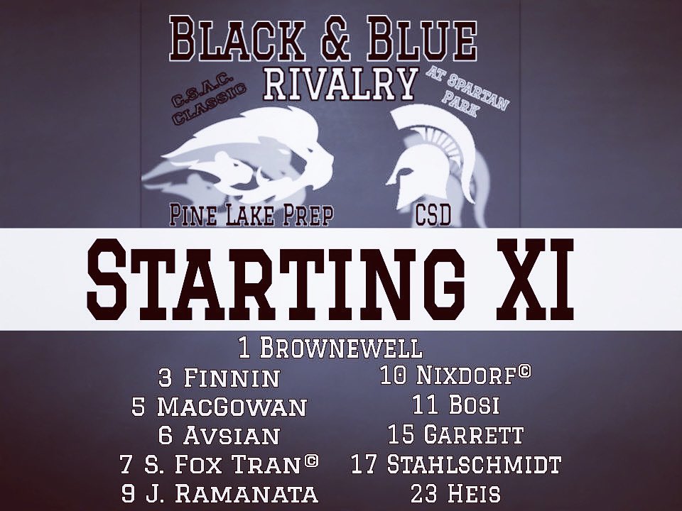 PLPboyssoccer's tweet photo. The Starting XI to make it happen tonight! 💪🏼 #startagain #beatcsd https://t.co/C58pHCePD9