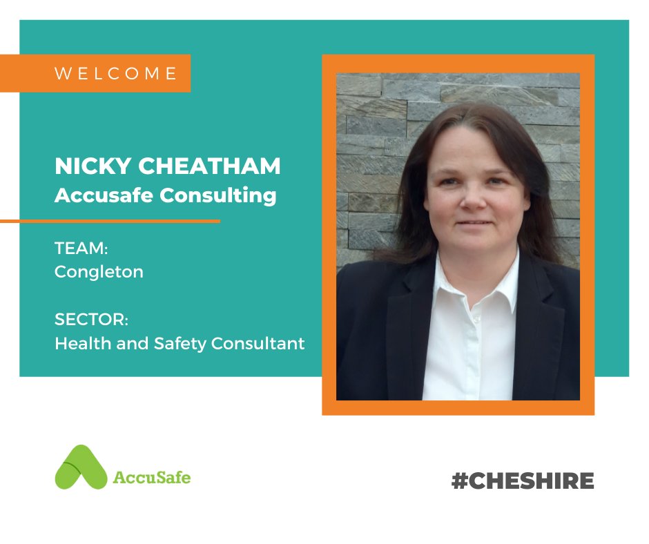 NetworkinUk's tweet photo. Please join in giving a warm welcome to Nicky from @AccusafeL Consulting Limited who joins #TeamCongleton in the Health and Safety consultant seat. Find out more about Team Congleton here https://t.co/xUrYEsreSi https://t.co/fiLnRjY0y3