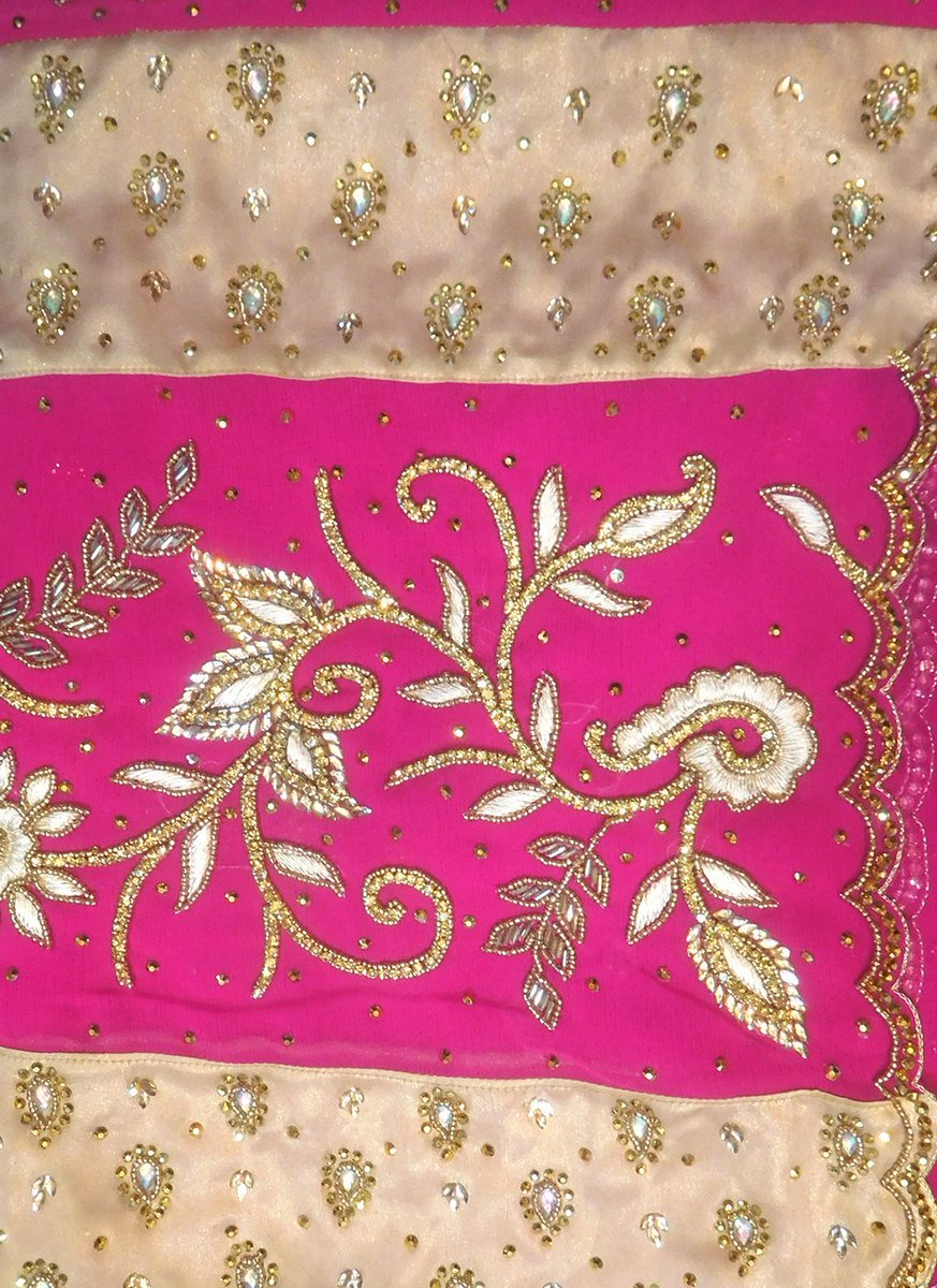 smsarees's tweet photo. Pink Designer Wedding Partywear Georgette Beads Stone Pearl Thread Hand Embroidery Work Bridal Saree Sari With Blouse Piece H143 https://t.co/v4nyd8wZN9 #sale #designer #festival #smsaree #Offer https://t.co/FMtPSbuOrI