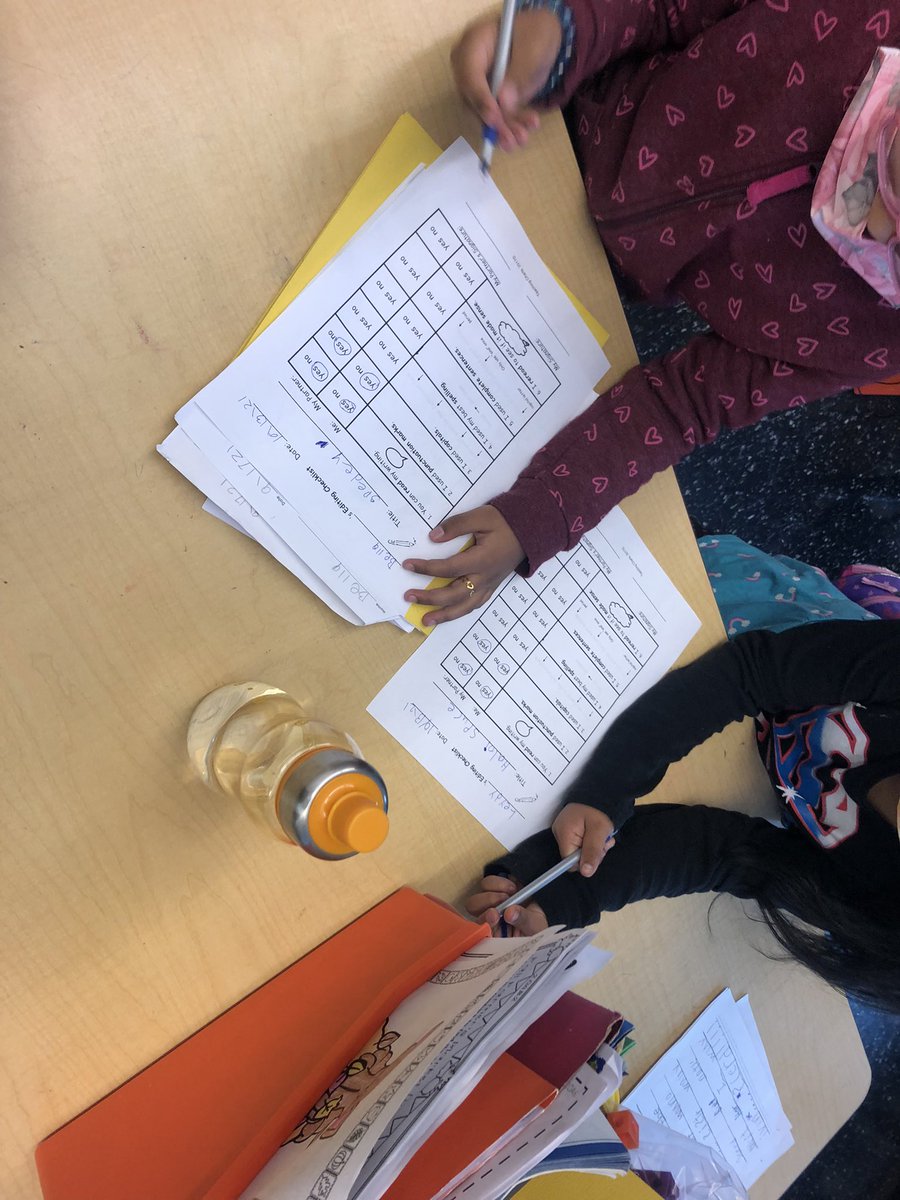 Today we filled out checklists for our partners’ small moment narratives—making sure that we are editing our stories as best as we can!