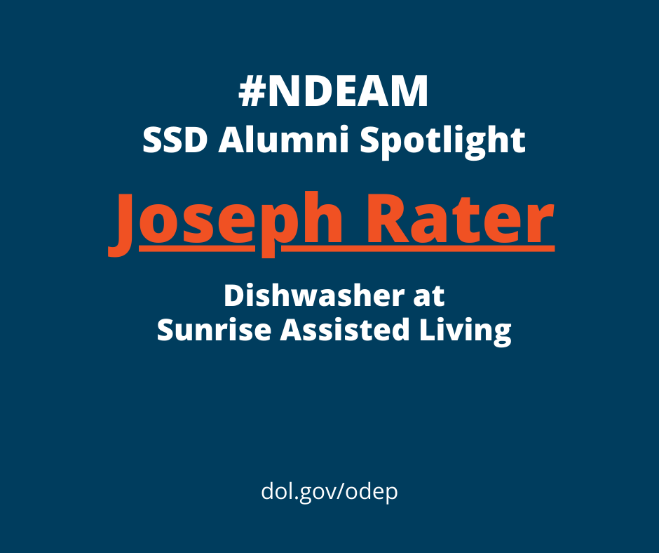 SSDStLCo's tweet photo. #NDEAM - Joseph Rater has been an employee at @SunriseSrLiving for 3 years. A @LadueSchools student, he participated in CBVI before graduation. Joseph was hired as a housekeeper, but stepped in as a dishwasher to help out.
#SpecializedForSuccess https://t.co/5nUXrt2jaY