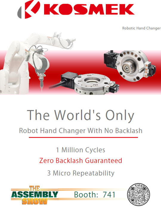 KosmekU's tweet photo. Kosmek USA Present at The Assembly Show October 26-28 2021, Rosemont IL. https://t.co/pZTdfSv16P