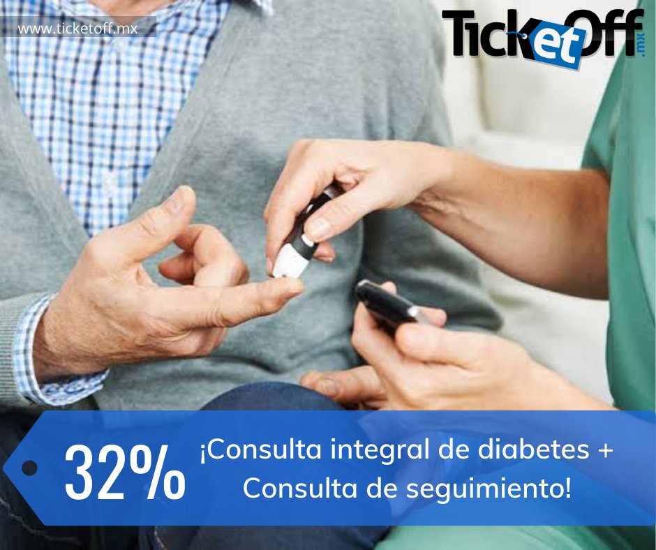 Ticketoffmx's tweet photo. ¡Conoce tus niveles de azúcar!

Precio Original: $2,500
Precio con Descuento: $1,700

En Dr. Sebastian de Nys Cortina

Encuentra tu ticket: https://t.co/piIMRFhJI2

#CDMX #TicketOff #Descuentos #Promociones #Diabetes #Azúcar #Consulta #Salud #Valoración #Tratamiento https://t.co/pGWiBZUXx0