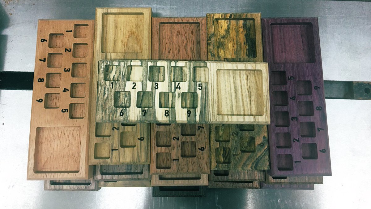 stephenswworks's tweet photo. If Spalted wood is your game, I still have this gorgeous Spalted Hackberry tracker. I even have a few off the list dice options if you want something special. Free dice and US shipping. #dnd #ttrpg #spelltracker https://t.co/CdpIR2RfDo