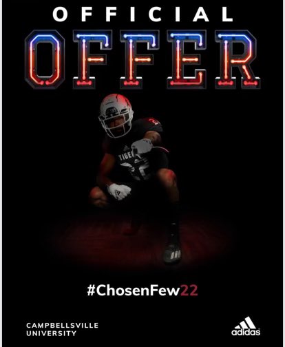 londyn_2604's tweet photo. After a great talk with @BrightonHill_38 this morning blessed to receive an offer from Campbellsville University @CvilleTigersFB @RisingStars6 https://t.co/Lw2iWIzo3t