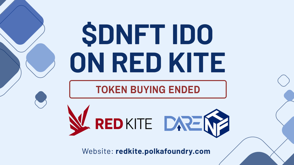redkitepad's tweet photo. 🥂 Congrats to the amazing @darenft team!
$DNFT IDO Pool on #RedKite was sold out💯

📌Now is the time to wait for:
▪️ Listing time: 02:30 PM UTC, Oct 13
▪️ Claiming time: 03:00 PM UTC, Oct 13

$PKF https://t.co/UR251LZOzG