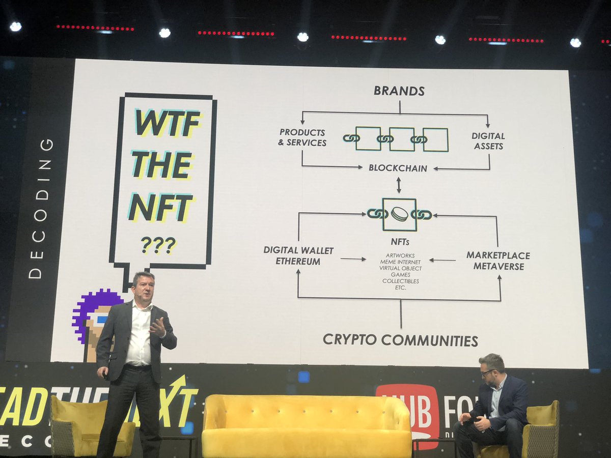 CapucineAlxd's tweet photo. « Les NFT sont l’avenir du #luxe » 
📣 Stéphane Gallieni de @Balistikart

#HUBFORUM 
#TransfoNum 
#NextEconomy https://t.co/DRSC3MOz6a