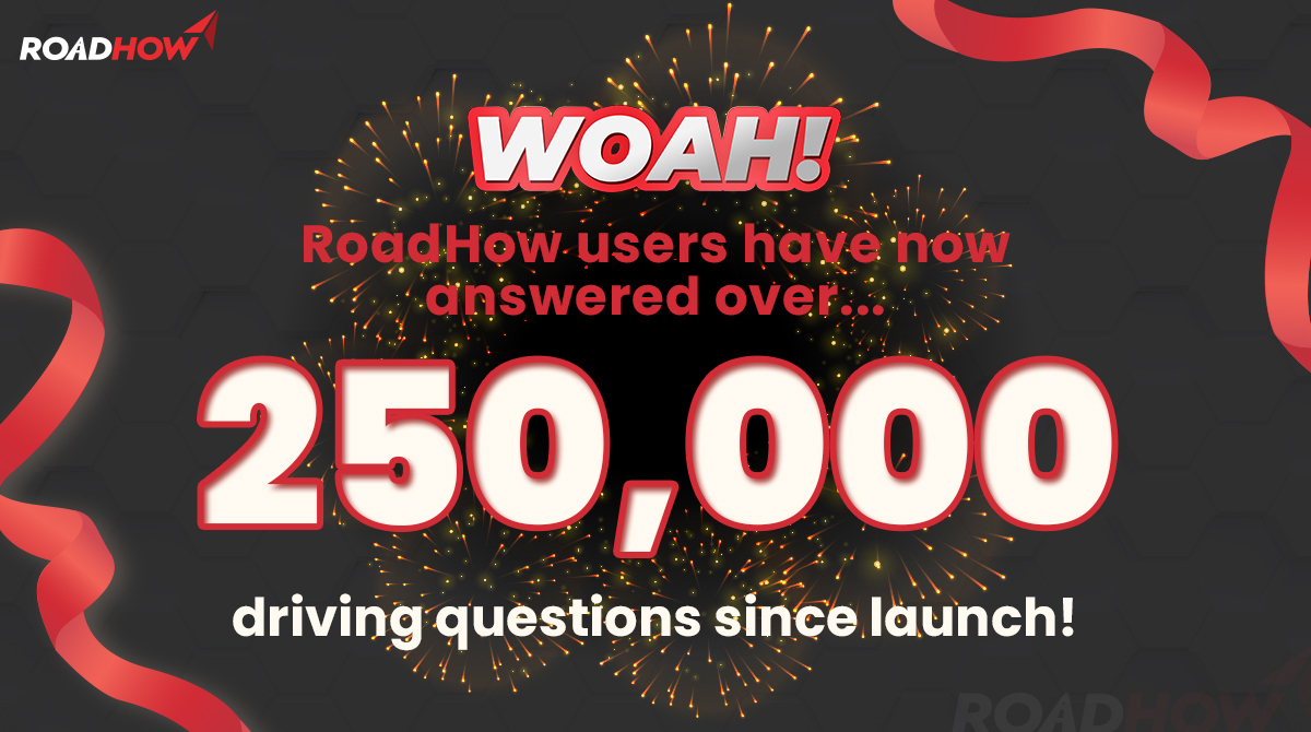 📣 250,000 Driving Questions Now 😍

Practice to pass your official driving theory test faster @ RoadHow App.

Download from IOS or Play store for free!

Google Play Store: play.google.com/store/apps/det…
App Store: apps.apple.com/in/app/roadhow…
