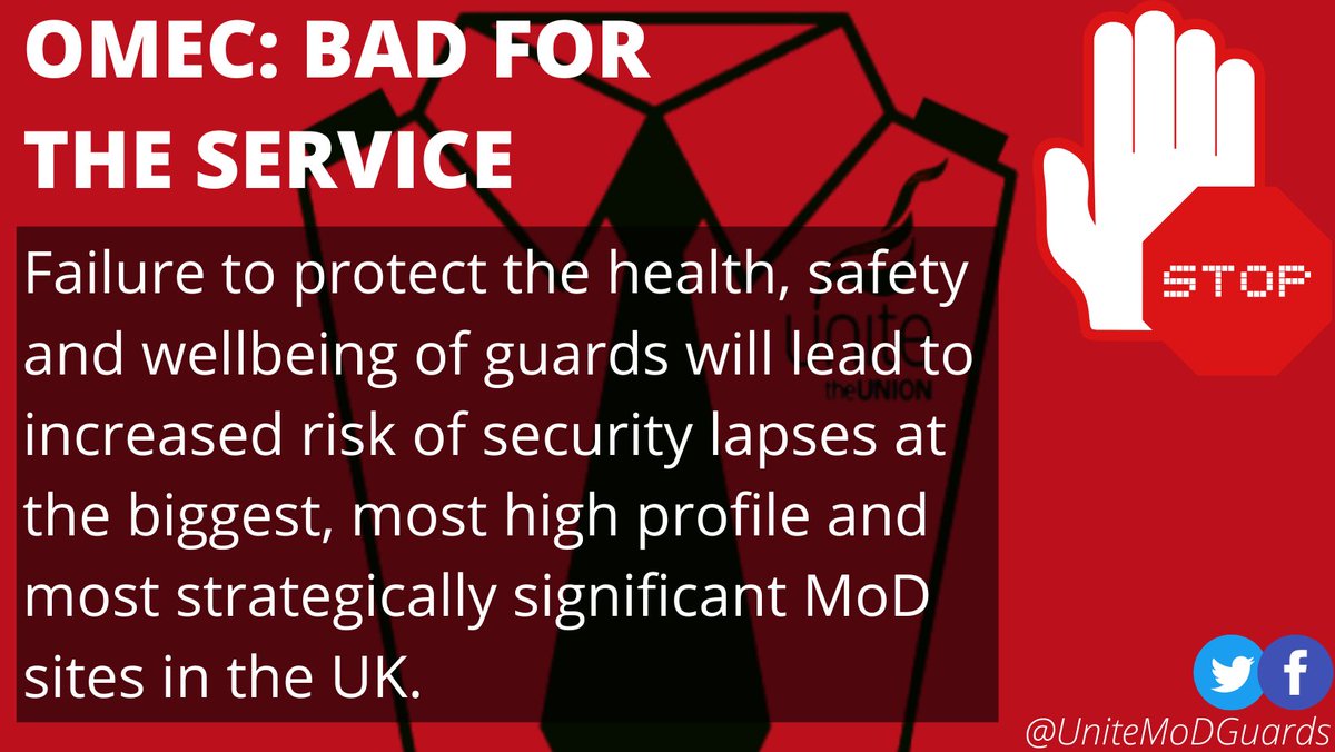 UniteMoDGuards's tweet photo. OMEC undermines pay & conditions in the MGS, creating a two-tier workforce & softening up this prestigious service for privatisation. This will have potentially catastrophic consequences, yet @mod_dio continue to bury their heads in the sand and ignore our concerns. #NOtoOMEC https://t.co/0bYfygheKX