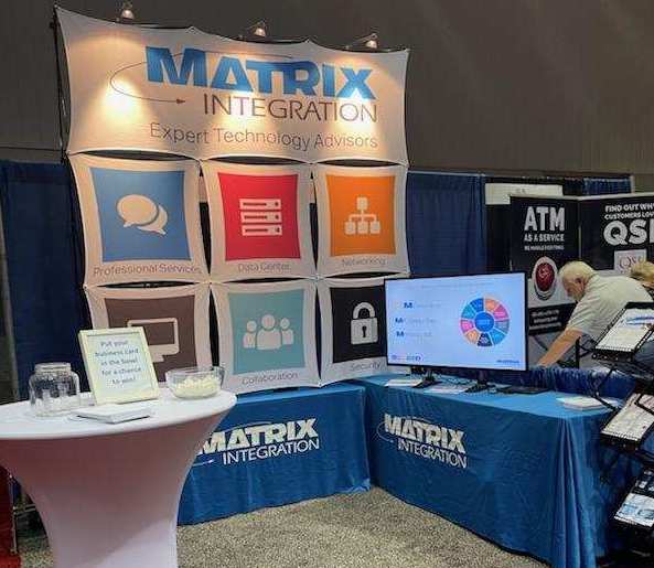 MatrixTechTeam's tweet photo. Thank you @indianabankers for an incredible Mega Conference inspiring banking solutions for all communities. @matrixtechteam is honored to be a sponsor. Attending from Matrix Integration: Staci Dunn, Aaron Williams and @Reggie_Gresham! #banking #finance #ITsolutions https://t.co/xqJ0uV8rpJ