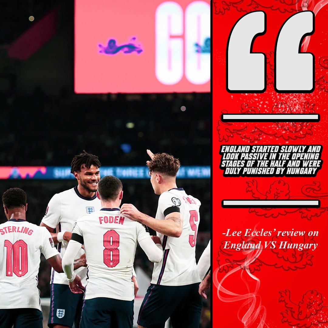 ArchBallUK's tweet photo. 𝗘𝗻𝗴𝗹𝗮𝗻𝗱 𝟭-𝟭 𝗛𝘂𝗻𝗴𝗮𝗿𝘆: 𝗧𝗵𝗿𝗲𝗲 𝗟𝗶𝗼𝗻𝘀 𝗹𝗮𝗰𝗸𝗹𝘂𝘀𝘁𝗿𝗲 𝗮𝘀 𝗛𝘂𝗻𝗴𝗮𝗿𝘆 𝗺𝗮𝗻𝗮𝗴𝗲 𝘀𝘂𝗿𝗽𝗿𝗶𝘀𝗲 𝗱𝗿𝗮𝘄

▫️Match Review
▫️Disappointing Result
▫️What Is Next For #England?
✍️:@Lee_Eccles26 

#Threelions #WorldCupQatar2022
https://t.co/I7bK9b5OqR https://t.co/zrgbxBNl4c