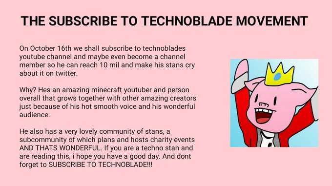 TechnoFromHypxl's tweet image. Subscribe nerds

#SubscribeToTechnoblade