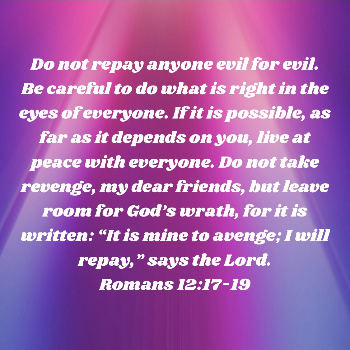 DayspringCommu1's tweet photo. Note Paul’s admonition “leave room for God’s wrath.” If you take revenge on a person, you disallow God’s righteous retribution, but if you forgive, God will do as he sees fit, you have passed the issue of justice back to God. You have vacated the judges seat &amp; have allowed… https://t.co/5dEobhxGh1