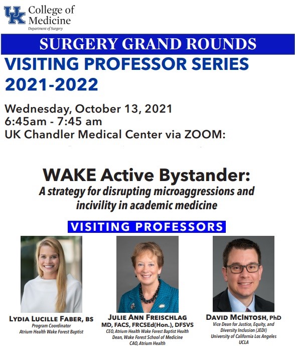InabnetMD's tweet image. Active Bystander training is a must! Our best Grand Rounds to date complete w breakout sessions. A special thanks to @JFreischlag for her leadership and her co-presenters Ms. Faber and Dr. McIntosh for their insights @AmCollSurgeons @WomenSurgeons