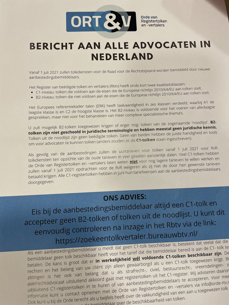 Vandaag werd er gedemonstreerd bij het Gerechtshof te Arnhem. Ik ontving onderstaand bericht en ondersteun de inhoud: #tolkdiensten