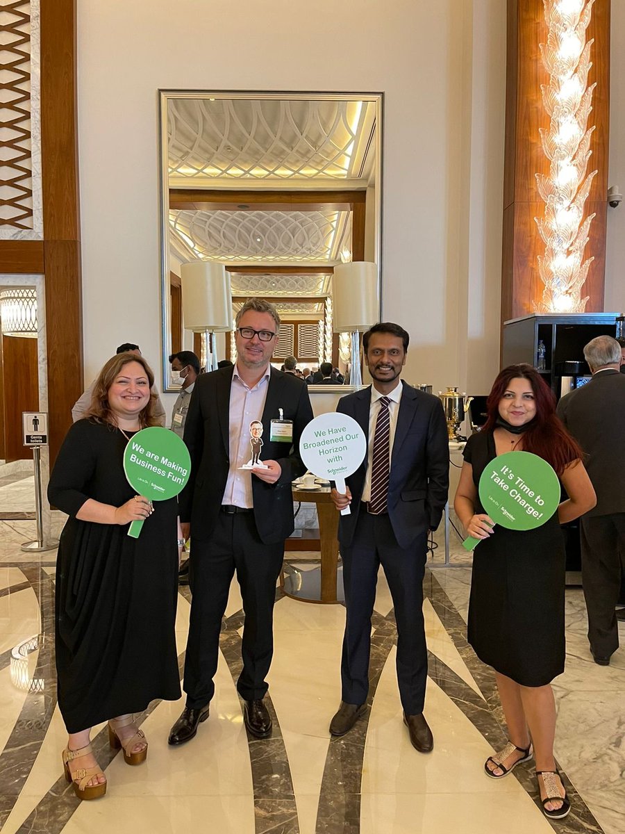 IDCMEA's tweet photo. The @IDC &amp; @SchneiderEME Team rock at the #hybridevent today! #Dubai | The New-Age Solution Provider: Channel Partners Transforming for a Digital-first World @RonitaDXB @RaniaHMustafa @yashidc @WahabBHamdan @ManghnaniVikram @aa_di @MerveilVarghese @ranjitrajan1 @chetandevkumar https://t.co/LqT6U6ngS8