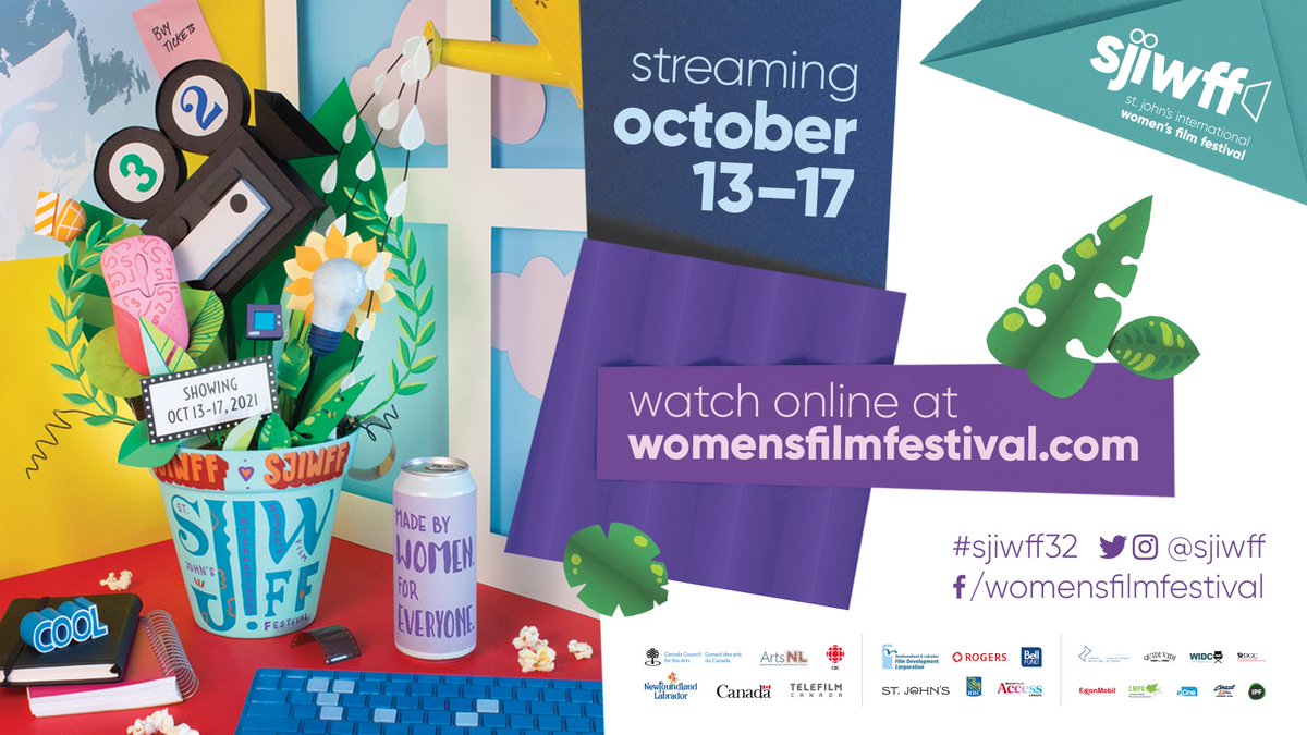 It’s finally here! 🎉 Day 1 of the 32nd Annual St. John’s International Women’s Film Festival. We’re so glad you’ve joined us. Online festivals are a little different, let’s make sure you’re prepared. #SJIWFF32