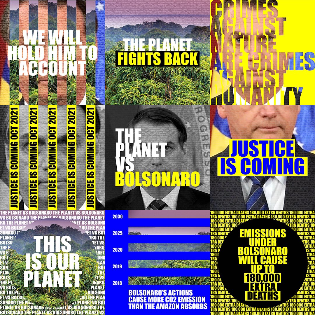 Our amazing <a href="/180Amsterdam/">180 Amsterdam</a> campaign for @ThePlanetVS is now live, calling on each &amp; every one of us to hold Jair Bolsonaro to account for his crimes against nature. 

A huge 👏🏻to the brilliant team who made this happen.

Share. Sign. Stop his crimes. 

theplanetvs.org/share
