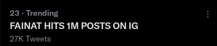 fainat_sparks's tweet photo. 27k doneeee
Bas 3k aur guysss
Ye achievement bhi leke rhenge ham

FAINAT HITS 1M POSTS ON IG https://t.co/dL16YSKW7X